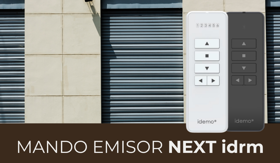 NEXT: El mando emisor idrm inteligente de Idemo Motors que revoluciona el control de automatismos