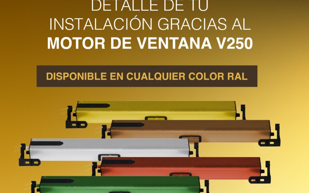 Idemo Motors apuesta por la arquitectura personalizada con la actualización de su V250, el único motor de ventana disponible en cualquier color RAL